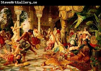unknow artist Arab or Arabic people and life. Orientalism oil paintings  509